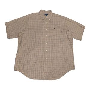 Vintage Polo Ralph Lauren Blake 100%cotton shirts  brown size Large